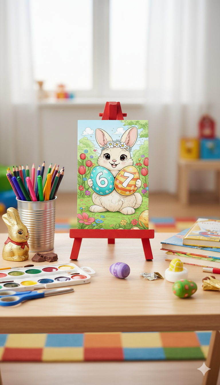 Easter 6 & 7 Coloring Pages Printable – Fun Spring Activity for Kids