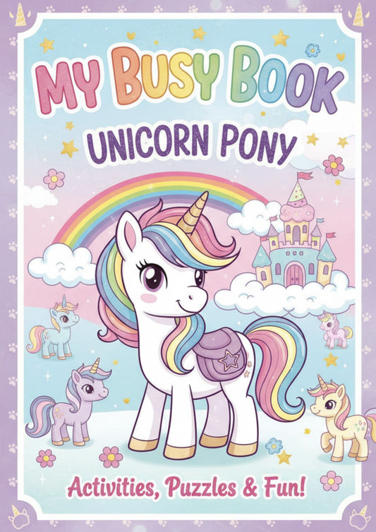 Unicorn Busy Book – Magical Learning Fun for Little Hands