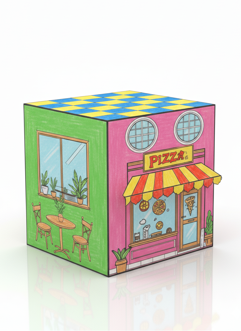 Tasty Crafts: 5 Printable Fast Food Shop Designs for Kids