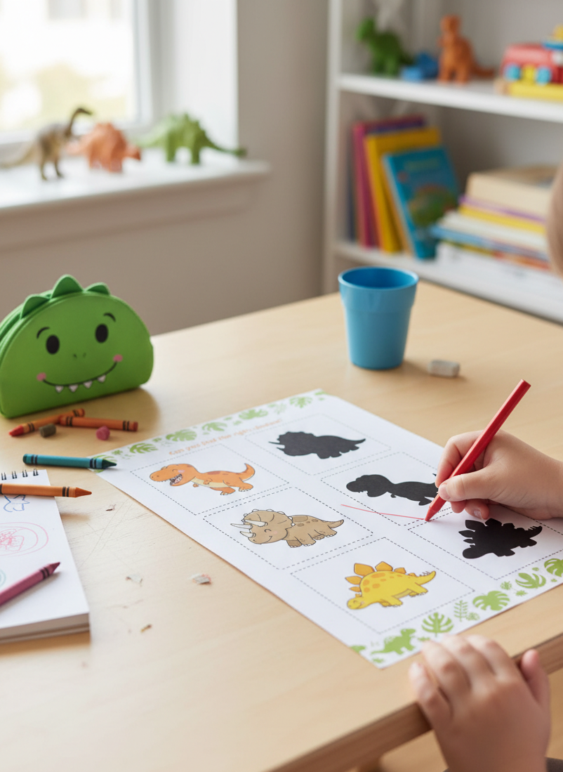 Dinosaur Busy Book – Fun & Educational Learning Activity for Kids
