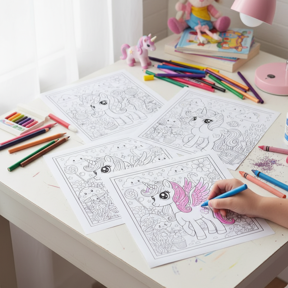 Unicorn Busy Book – Magical Learning Fun for Little Hands