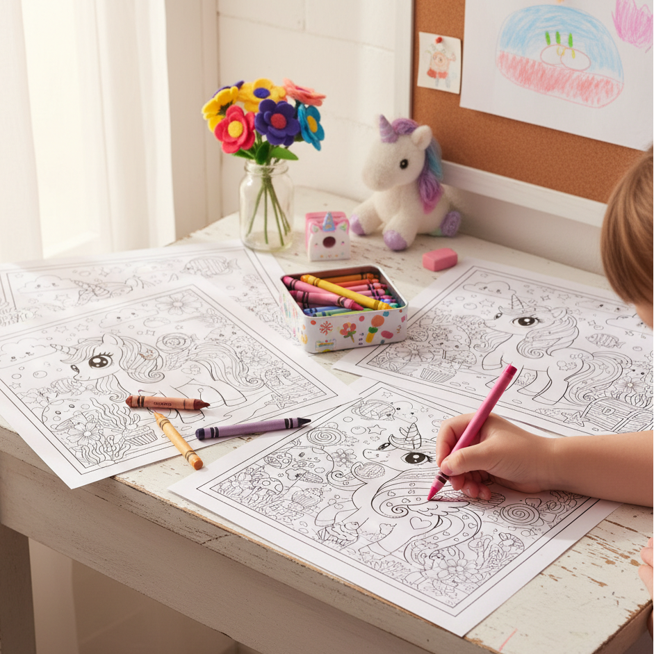 Unicorn Busy Book – Magical Learning Fun for Little Hands