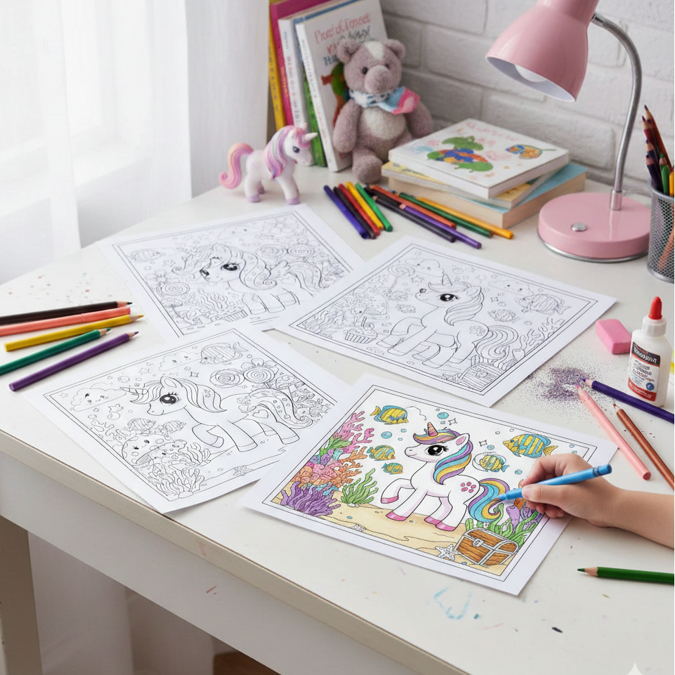 Unicorn Busy Book – Magical Learning Fun for Little Hands