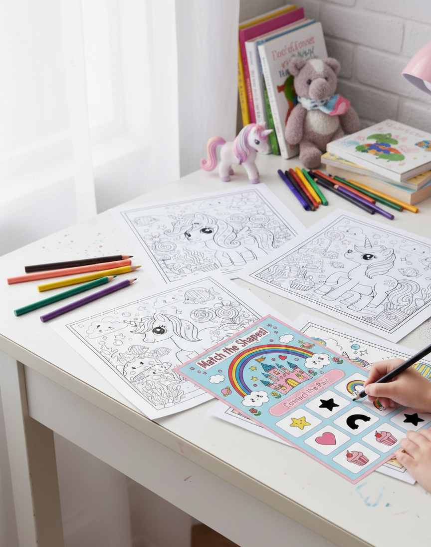 Unicorn Busy Book – Magical Learning Fun for Little Hands