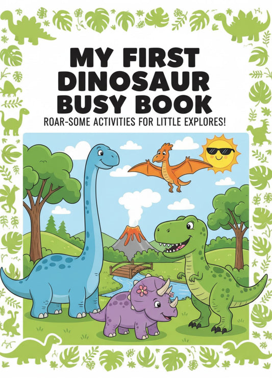 Dinosaur Busy Book – Fun & Educational Learning Activity for Kids