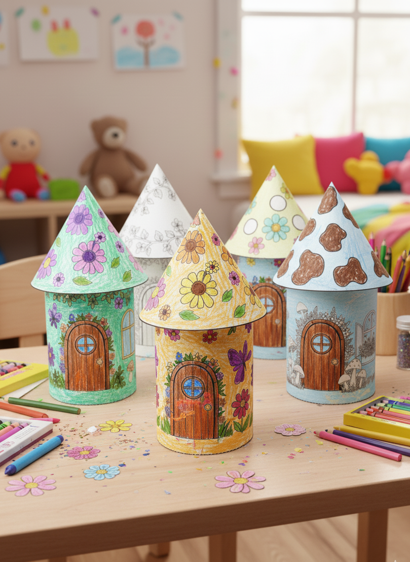 Magical Fairy House Craft Kit for Kids - Set of 5